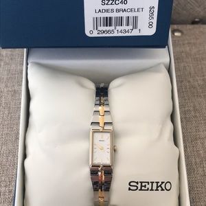 Bracelet watch silver and gold Seiko